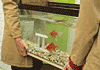 Fish tank being moved